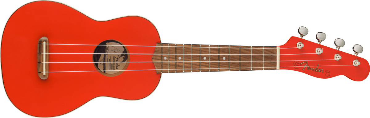 Fender Venice Soprano Ukulele FSR WN Fiesta Red