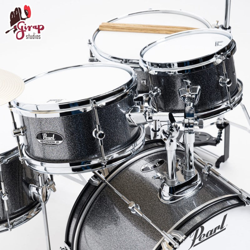 Pearl Roadshow Junior C708 Grindstone Sparkle con hardware e piatti
