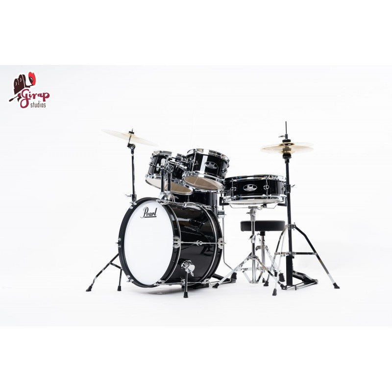 Pearl Roadshow Junior C31 Jet Black con hardware e piatti