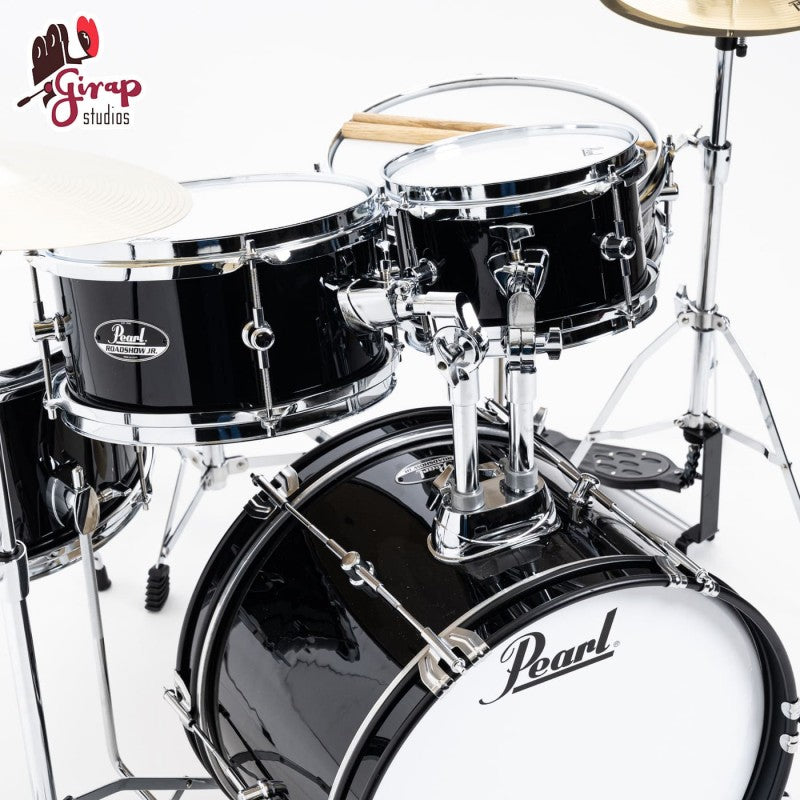 Pearl Roadshow Junior C31 Jet Black con hardware e piatti