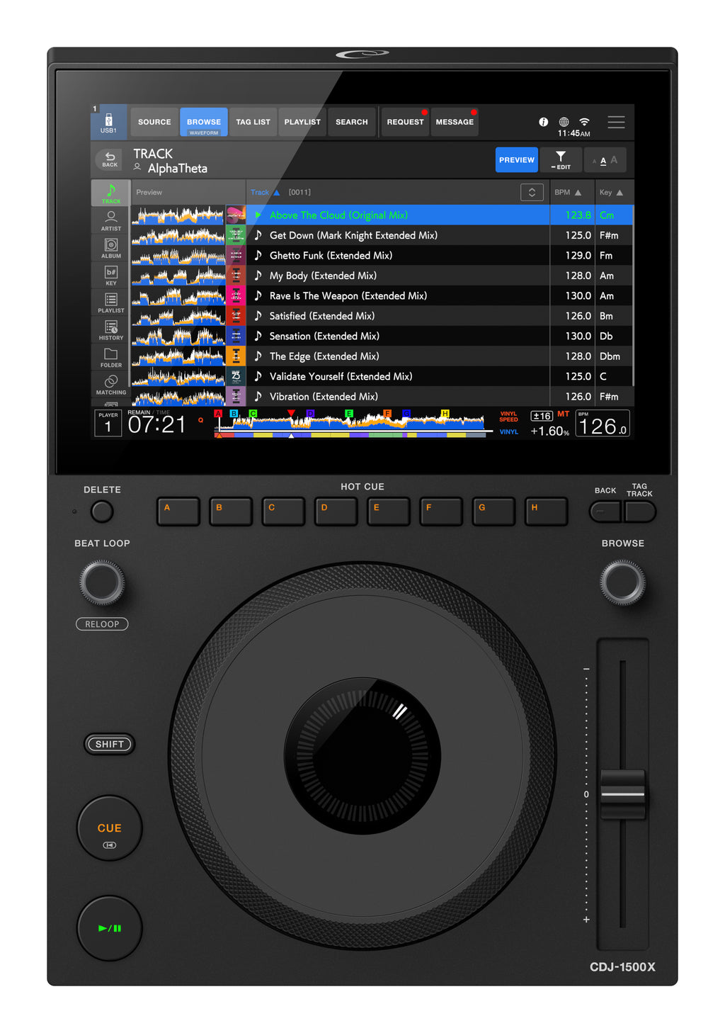 AlphaTheta cdj-1500x
