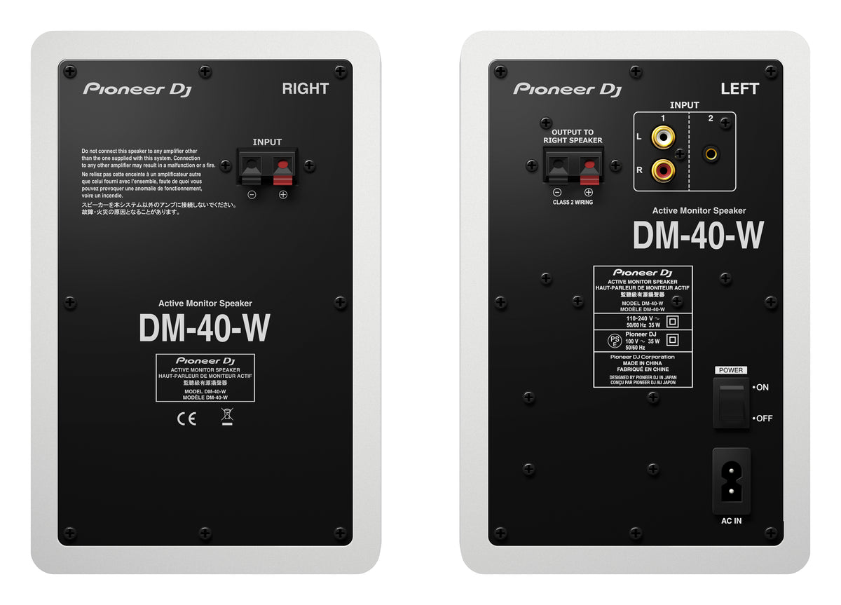 Pioneer Dj DM-40D W (White)