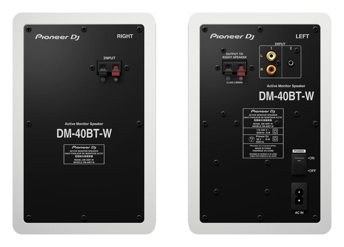 Pioneer Dj DM-40BT W White