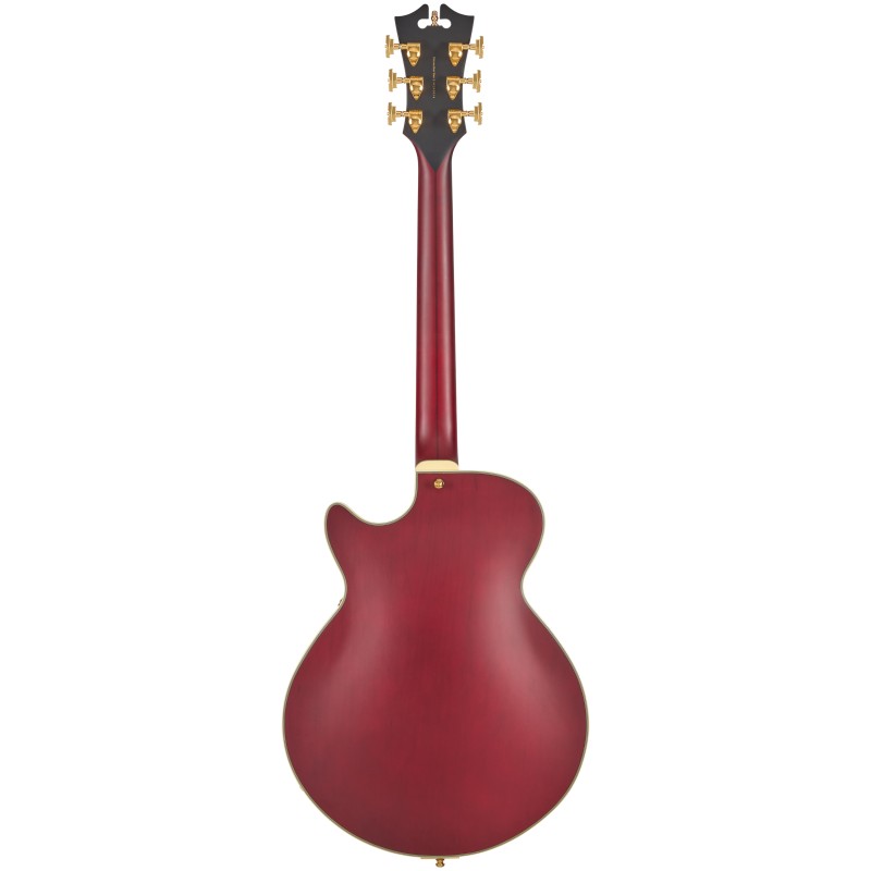 D'Angelico Deluxe Bob Weir 3 satin trans wine
